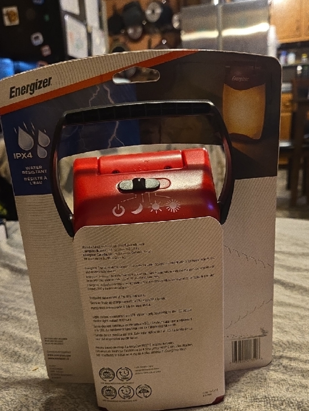 Energizer Red Folding Lantern - WeatherReady 500 Lumens 142 - Picture 2 of 3